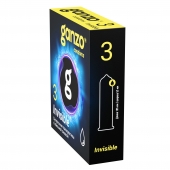 Супертонкие презервативы Ganzo Invisible - 3 шт. - Ganzo - купить с доставкой в Перми