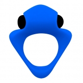 Синее эрекционное кольцо Wooomy Tribeс с вибрацией - Adrien Lastic - в Перми купить с доставкой