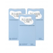 Набор из 3 упаковок ультратонких презервативов Pleasure Lab (по 12 шт.) - Pleasure Lab - купить с доставкой в Перми