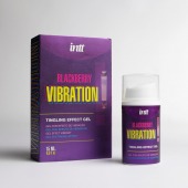 Стимулирующий гель с эффектом вибрации Blackberry Vibration - 15 мл. - INTT - купить с доставкой в Перми
