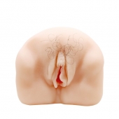Телесный мастурбатор-вагина с оволосением и вибрацией - Baile - в Перми купить с доставкой