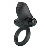 Черное эрекционное кольцо с вибрацией Adrien - Baile - в Перми купить с доставкой