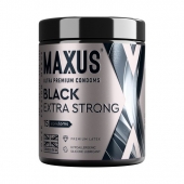 Черные утолщенные презервативы MAXUS Extra Strong с железным кейсом - 15 шт. - Maxus - купить с доставкой в Перми