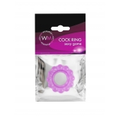 Лиловое эрекционное кольцо с 2 рядами стимулирующих шариков - Erowoman-Eroman - в Перми купить с доставкой