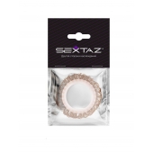 Эрекционное кольцо с бежевыми «ресничками» - Sextaz - в Перми купить с доставкой