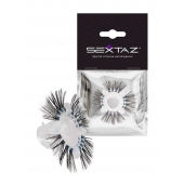 Эластичное эрекционное кольцо с черными «ресничками» - Sextaz - в Перми купить с доставкой