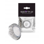 Эластичное эрекционное кольцо с длинными черными «ресничками» - Sextaz - в Перми купить с доставкой