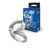 Прозрачное двойное эрекционное кольцо - Sex Expert - в Перми купить с доставкой
