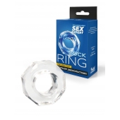 Прозрачное эрекционное кольцо в форме гайки - Sex Expert - в Перми купить с доставкой