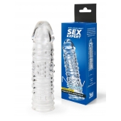 Прозрачная закрытая насадка на пенис - 17 см. - Sex Expert - в Перми купить с доставкой