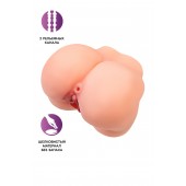 Реалистичный мастурбатор в форме попки с 2 любовными входами - No Name - в Перми купить с доставкой