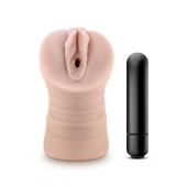 Телесный мастурбатор-вагина Ayumi с вибрацией - Blush Novelties - в Перми купить с доставкой