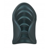 Серый сквозной мастурбатор с вибрацией Manwan Starter - Manwan - в Перми купить с доставкой