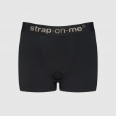 Черные трусики-боксеры для фиксации насадок Strap-on-me Harness Lingerie Allure - size XS - Strap-on-me - купить с доставкой в Перми
