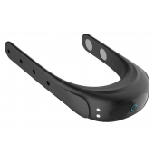 Черное эрекционное виброкольцо на ремешках - Boys of Toys - в Перми купить с доставкой