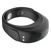 Черное эрекционное виброкольцо на ремешках - Boys of Toys - в Перми купить с доставкой
