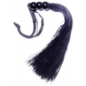 Черная силиконовая плетка - 25,4 см. - Boys of Toys - купить с доставкой в Перми