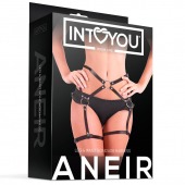 Черные стрепы на бёдра Aneir - Intoyou - купить с доставкой в Перми