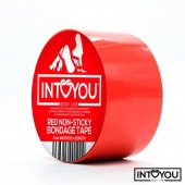 Красный скотч для фиксации Non-Sticky Bondage Tape - 15 м. - Intoyou - купить с доставкой в Перми