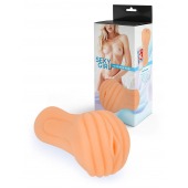 Эластичный мастурбатор в виде вагины телесного цвета - Sexy Girl - в Перми купить с доставкой