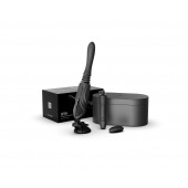 Черная секс-машина с функцией нагрева, насадками и присоской Sesh - Zalo - купить с доставкой в Перми