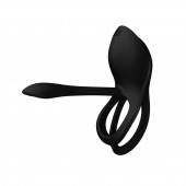 Черное эрекционное виброкольцо Bayek с пультом ДУ - Zalo - в Перми купить с доставкой