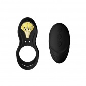 Черное эрекционное виброкольцо Bayek с пультом ДУ - Zalo - в Перми купить с доставкой