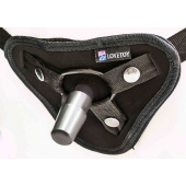 Страпон с 2 насадками и вибрацией UniStrap - 20 и 18 см. - LOVETOY (А-Полимер) - купить с доставкой в Перми