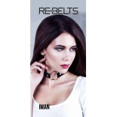 Чёрный чокер-кляп Iman Black - Rebelts - купить с доставкой в Перми