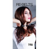 Чёрный кожаный чокер-кляп Tyra Black - Rebelts - купить с доставкой в Перми