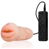 Мастурбатор-ротик с вибрацией REALSTUFF VIBRATING MASTURBATOR MOUTH - Dream Toys - в Перми купить с доставкой