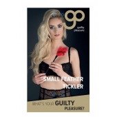 Пластиковая метелочка с красными пёрышками Small Feather Tickler - 32 см. - Blush Novelties - купить с доставкой в Перми
