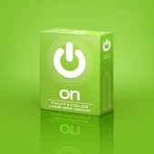 Цветные ароматизированные презервативы ON) Fruit   Color - 3 шт. - ON) - купить с доставкой в Перми