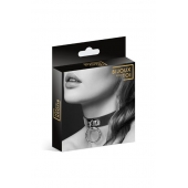 Узенький ошейник из полиуретана с кольцом - Bijoux Pour Toi - купить с доставкой в Перми