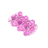 Розовая насадка на пенис Rings Armour - Lola Games - в Перми купить с доставкой