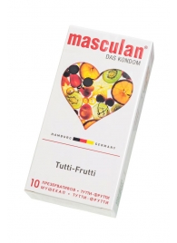 Жёлтые презервативы Masculan Ultra Tutti-Frutti с фруктовым ароматом - 10 шт. - Masculan - купить с доставкой в Перми