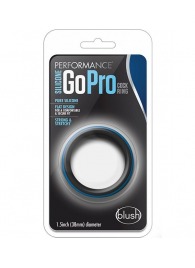Черно-синее эрекционное кольцо Silicone Go Pro Cock Ring - Blush Novelties - в Перми купить с доставкой