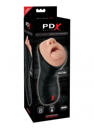 Мастурбатор-ротик Deep Throat Vibrating Stroker - Pipedream - в Перми купить с доставкой