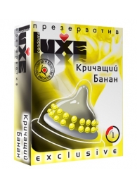 Презерватив LUXE  Exclusive  Кричащий банан  - 1 шт. - Luxe - купить с доставкой в Перми