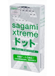 Презервативы Sagami Xtreme Type-E с точками - 10 шт. - Sagami - купить с доставкой в Перми