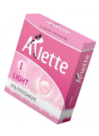 Ультратонкие презервативы Arlette Light - 3 шт. - Arlette - купить с доставкой в Перми