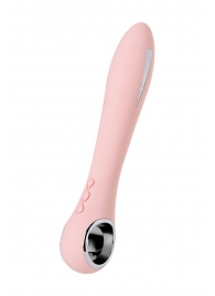 Розовый силиконовый вибратор с электростимуляцией GALVANI VIBE - 21 см. - ToyFa - купить с доставкой в Перми