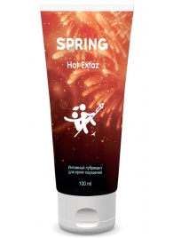 Согревающий интимный лубрикант Spring Hot Extaz - 100 мл. - SPRING - купить с доставкой в Перми