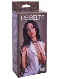 Коричневый поводок и чокер с кольцом Sofi - Rebelts - купить с доставкой в Перми