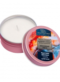 Массажная свеча  Фруктовая фантазия - БиоМед - купить с доставкой в Перми