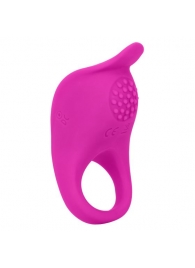 Ярко-розовое эрекционное виброкольцо Silicone Rechargeable Teasing Enhancer - California Exotic Novelties - в Перми купить с доставкой