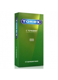 Текстурированные презервативы Torex  С точками  - 12 шт. - Torex - купить с доставкой в Перми