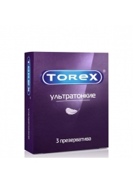 Презервативы Torex  Ультратонкие  - 3 шт. - Torex - купить с доставкой в Перми