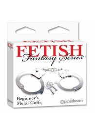 Металлические наручники Beginner s Metal Cuffs - Pipedream - купить с доставкой в Перми