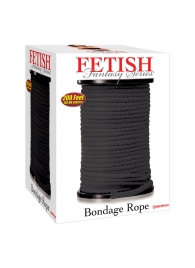 Черная веревка для связывания Bondage Rope - 60,9 м. - Pipedream - купить с доставкой в Перми